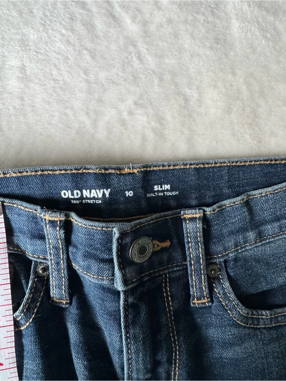 Old Navy Straight-Leg Blue Jeans